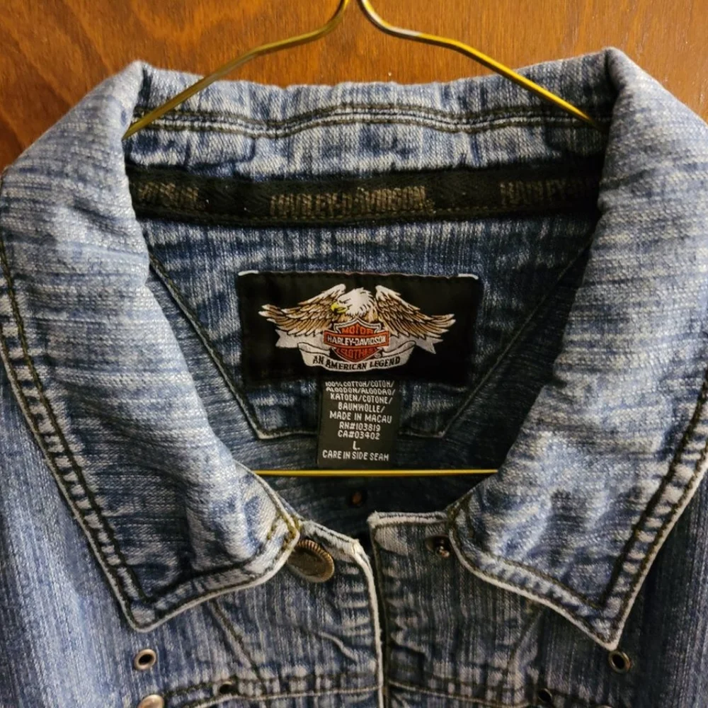 Harley Davidson Denim Jacket - Picture 3 of 7